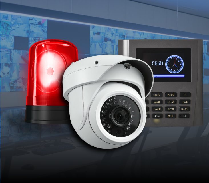 Sistema automatizado que integra cámara, alarma y control de acceso